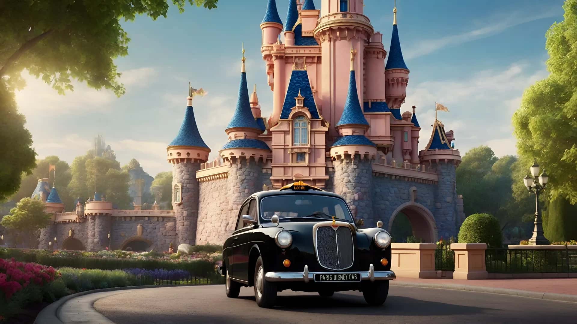 Paris to Disneyland cab transfer