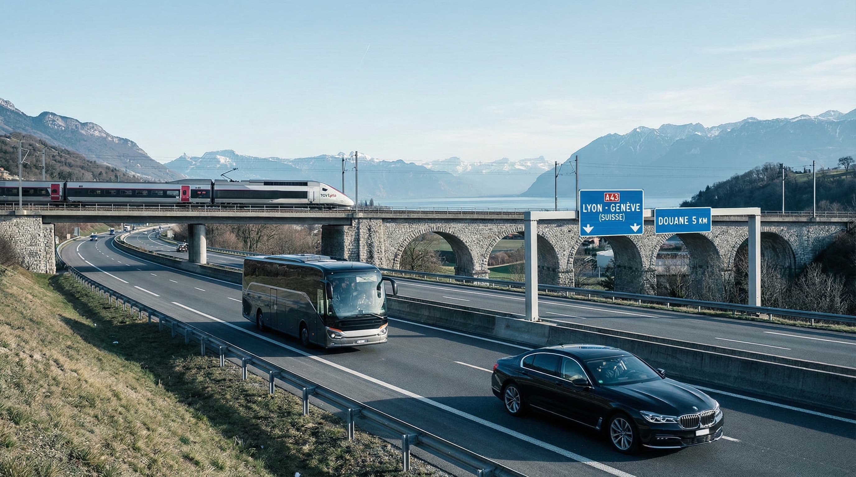 Lyon Airport to Geneva: Taxi vs Train vs Bus